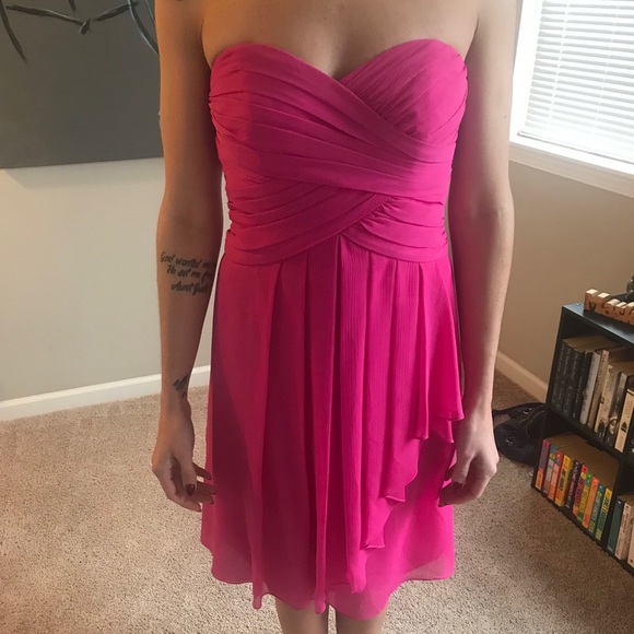 David’s Bridal pink bridesmaid dress - Picture 1 of 2